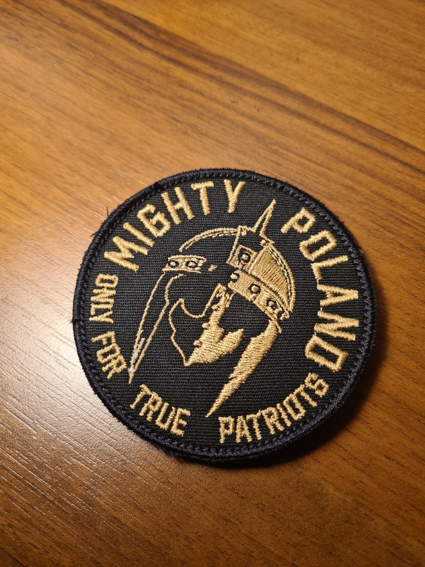 Mighty Poland patch black-gold