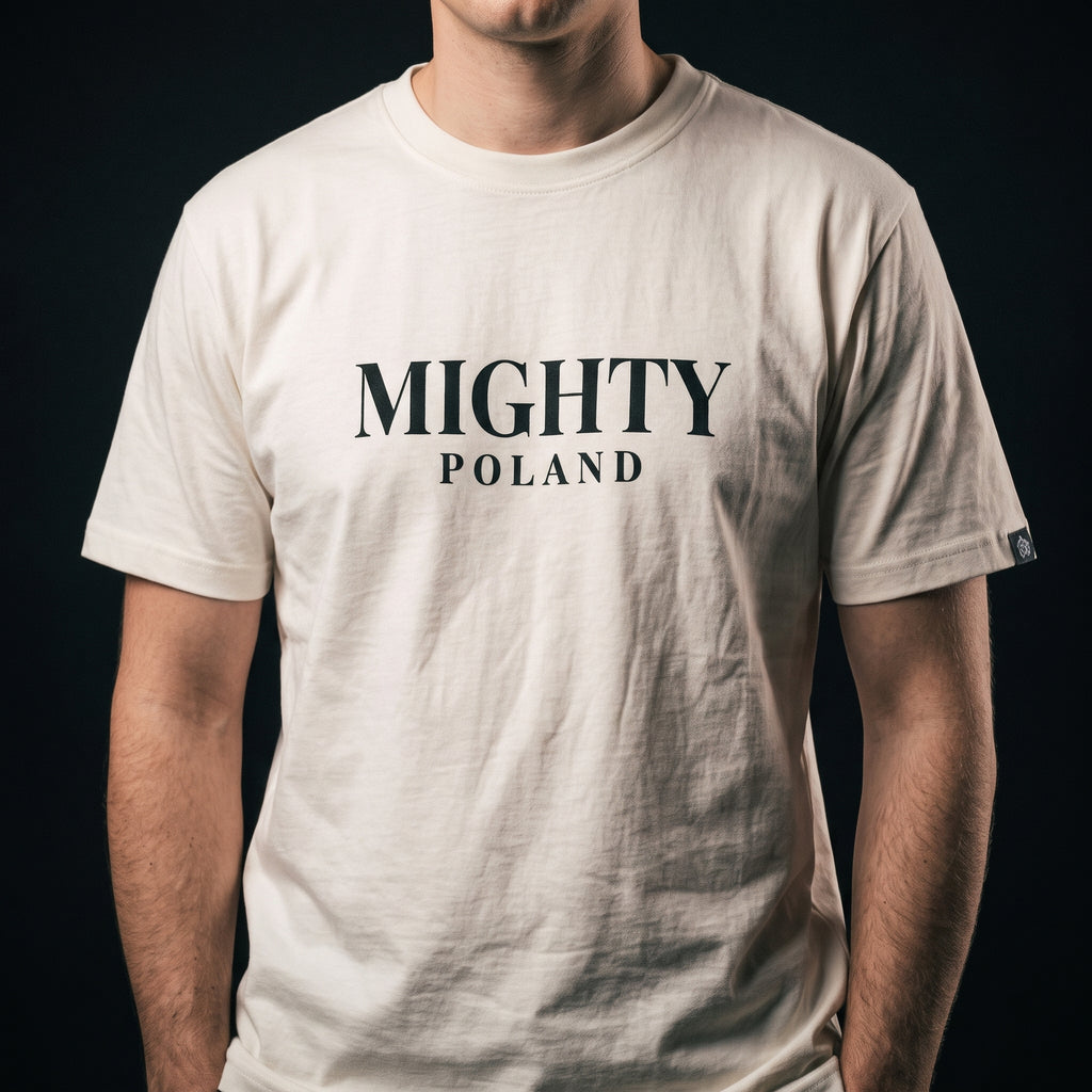 Weißes T-Shirt Mighty Poland v2