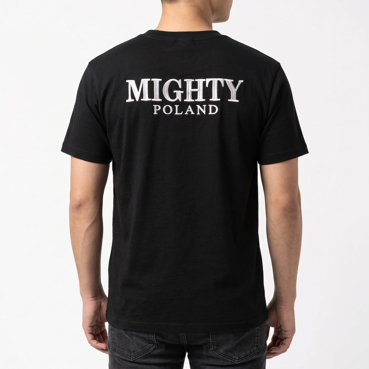 Schwarzes T-Shirt Mighty Poland