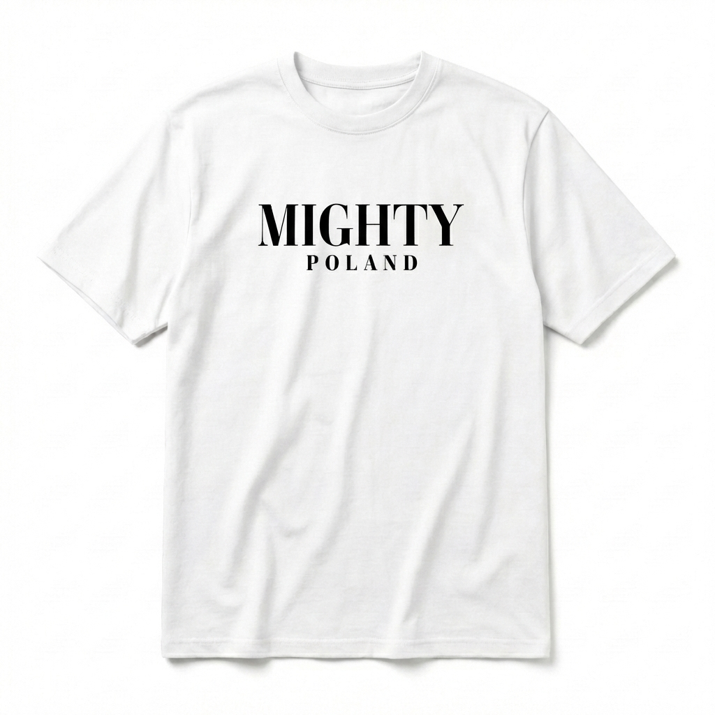 T-shirt blanc Mighty Poland v2