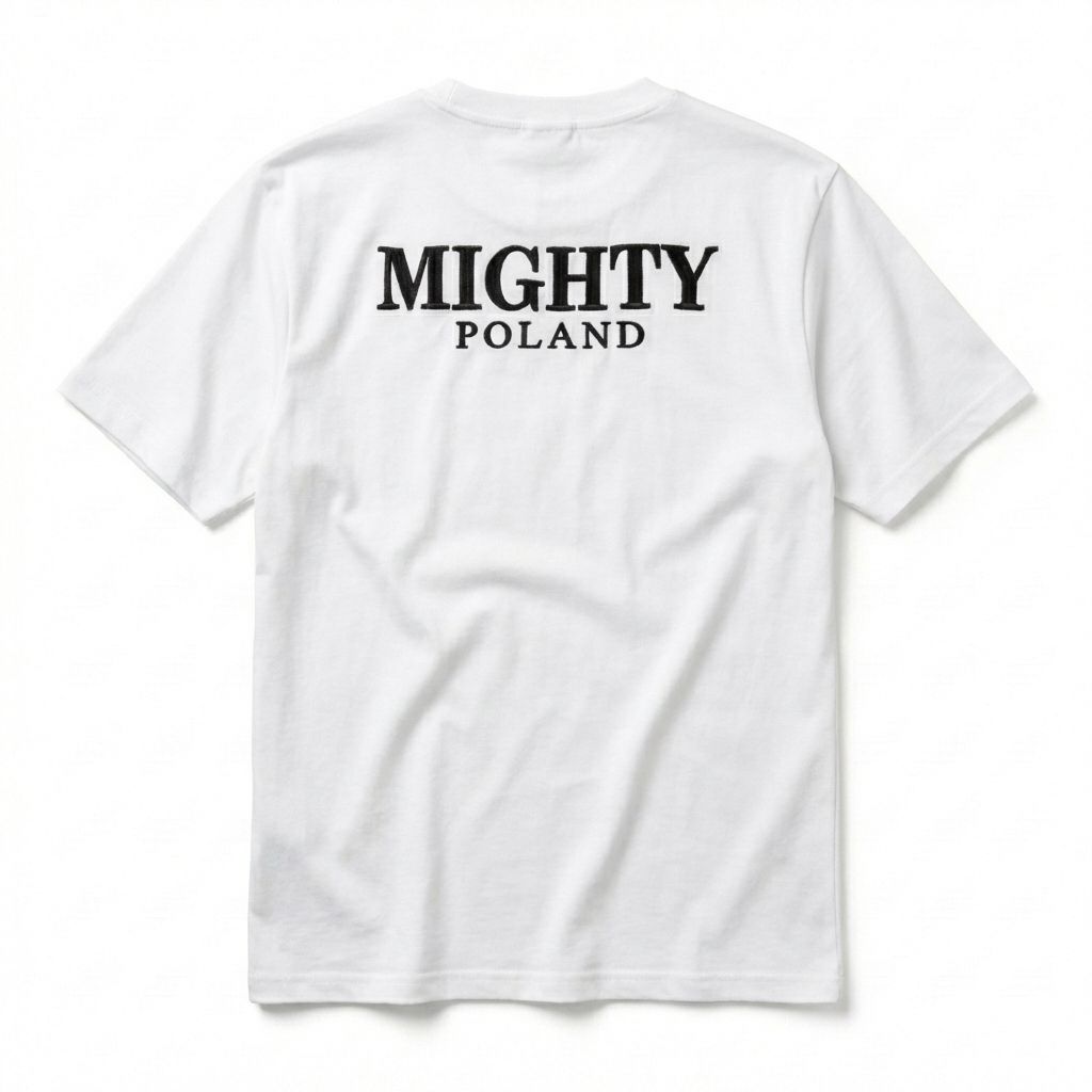 T-shirt blanc Mighty Poland