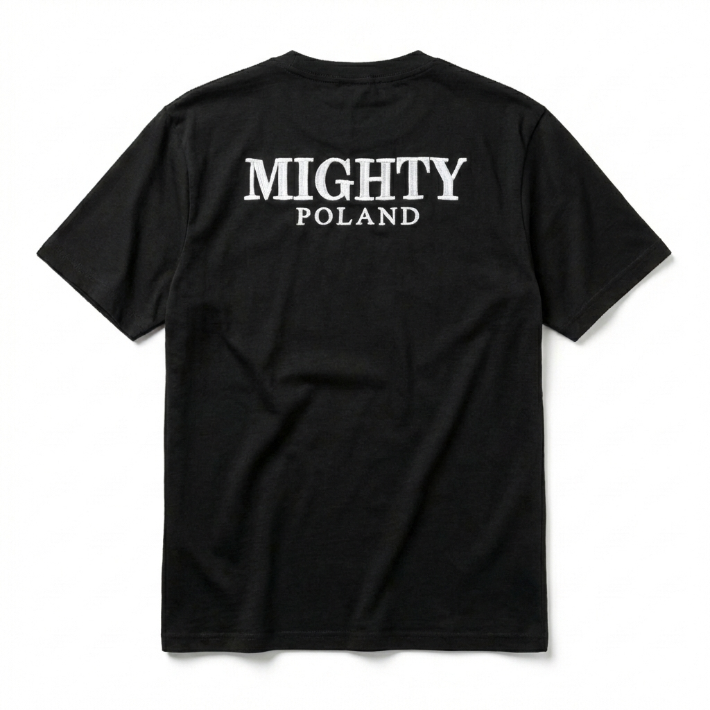 T-shirt noir Mighty Poland