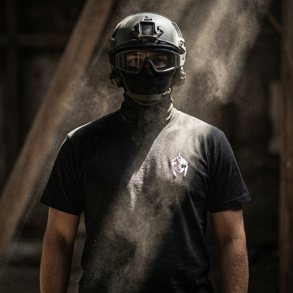 T-shirt noir Mighty Poland