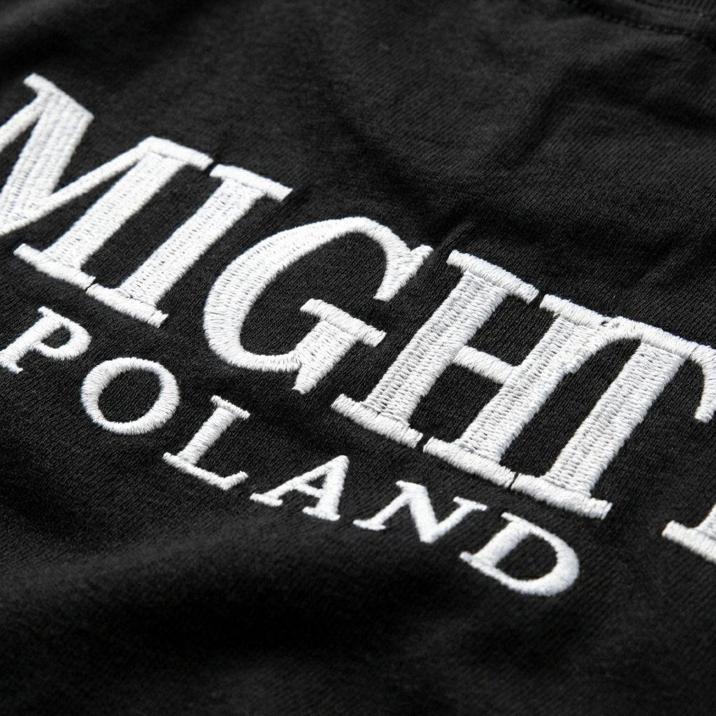 Czarny T-shirt Mighty Poland